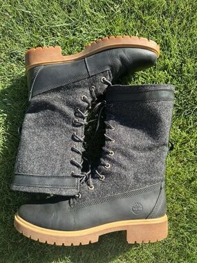 Timberland Women's Jayne Warm Gaiter Boots in black, size 8.5 women’s